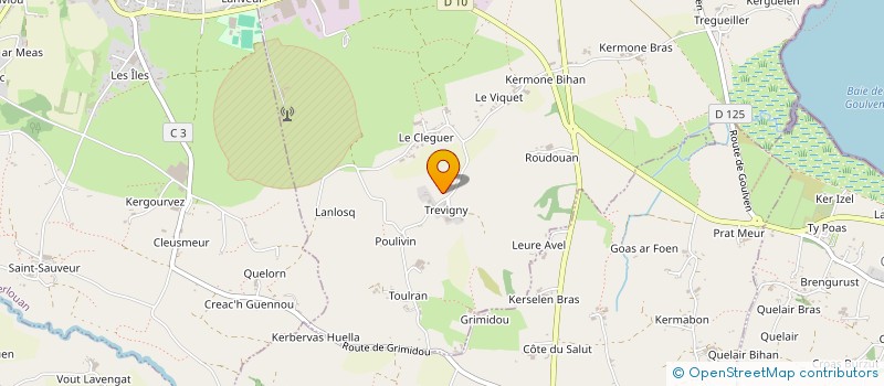 localisation de l'entreprise EARL LE BORGNE LUDOVIC  PLOUNEOUR-BRIGNOGAN-PLAGES