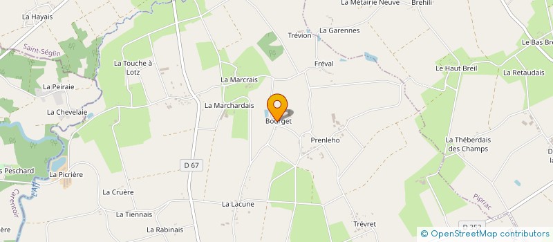 localisation de l'entreprise EARL LE BOURGET  BRUC-SUR-AFF