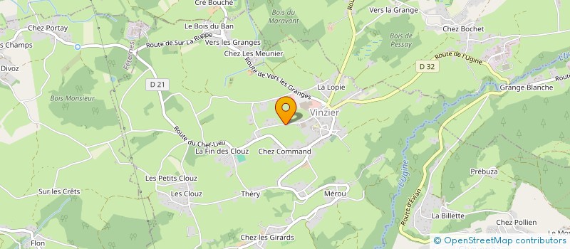 localisation de l'entreprise EARL LE BOUTIER à VINZIER