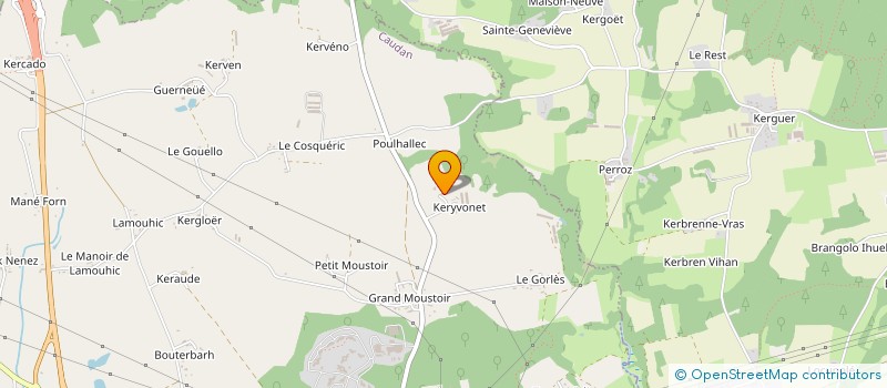 localisation de l'entreprise EARL LE BRAS NICOLAS à CAUDAN