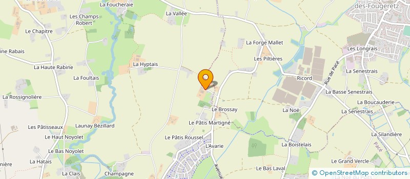 localisation de l'entreprise EARL LE BROSSEY à PACE