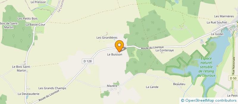 localisation de l'entreprise EARL LE BUISSON  LE LOUROUX
