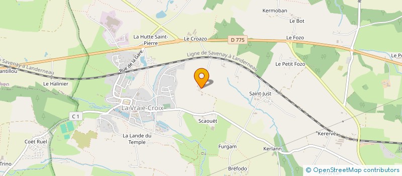localisation de l'entreprise EARL LE CADRE LE MAUX à LA VRAIE-CROIX