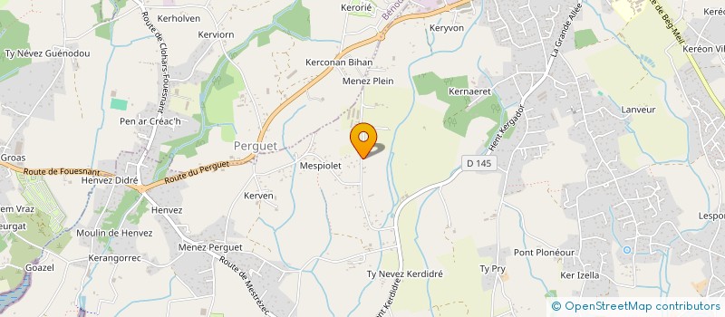 localisation de l'entreprise EARL LE CAIN LAURENT  FOUESNANT