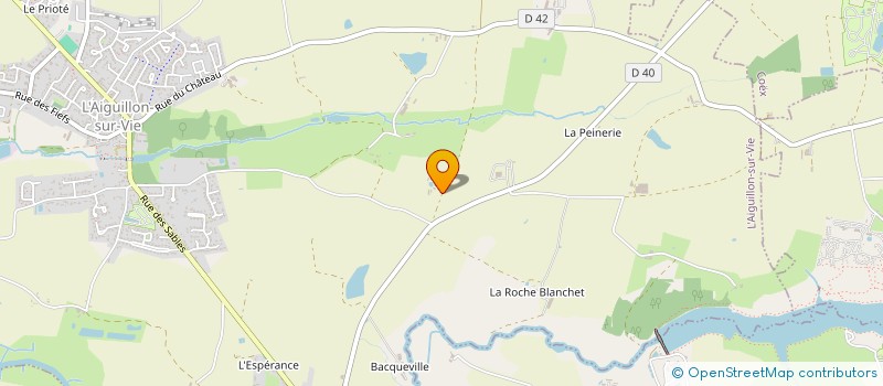 localisation de l'entreprise EARL LE CANARD  LA CHAPELLE-HERMIER