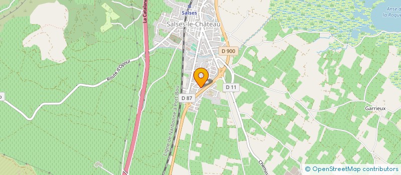 localisation de l'entreprise EARL LE CEP DE VIGNE à SALSES-LE-CHATEAU