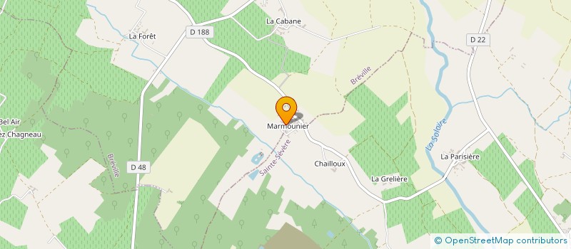 localisation de l'entreprise EARL LE CHAILLOUX à BREVILLE