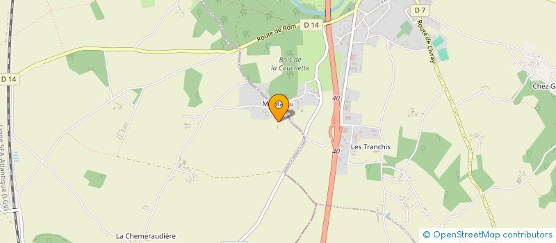 localisation de l'entreprise EARL LE CHAMP DES VIGNES à ROM