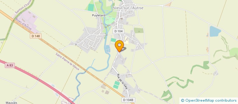 localisation de l'entreprise EARL LE CHAMP DORE  RIVES-D'AUTISE