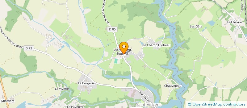localisation de l'entreprise EARL LE CHAMP HYDREAU à SAINT-VINCENT-SUR-GRAON