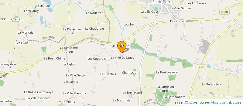localisation de l'entreprise EARL LE CHAMP MAUNY à SAINT-PERN