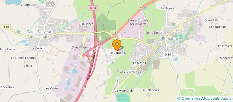 localisation de l'entreprise EARL LE CHANT DU RUISSEAU  ROMAGNE