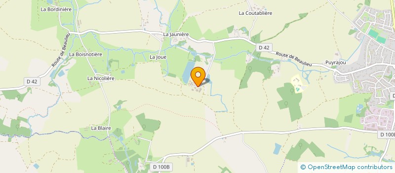 localisation de l'entreprise EARL LE CHARDONNERET  VENANSAULT