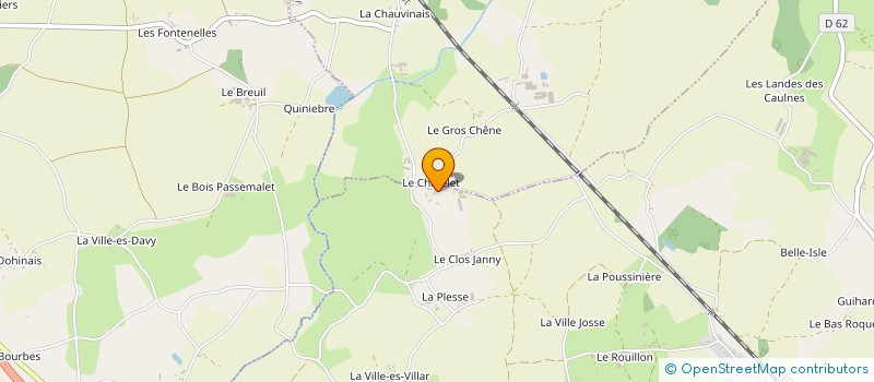 localisation de l'entreprise EARL LE CHATELET  CAULNES