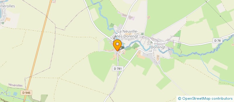 localisation de l'entreprise EARL LE CHEMIN DU CONVOI à LA NEUVILLE-LES-DORENGT