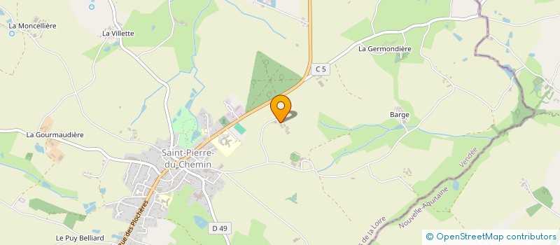 localisation de l'entreprise EARL LE CHENE à SAINT-PIERRE-DU-CHEMIN