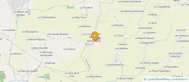 localisation de l'entreprise EARL LE CHENE MONTSINAULT à DOMALAIN