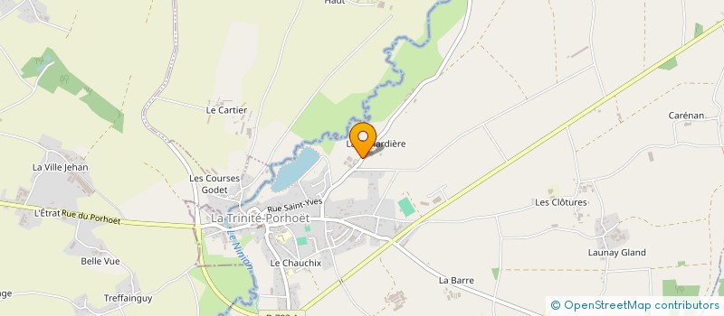 localisation de l'entreprise EARL LE CHENE ROND  LA TRINITE-PORHOET