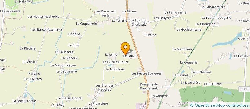 localisation de l'entreprise EARL LE CHENE SAUVE à DOMALAIN