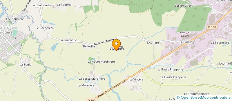 localisation de l'entreprise EARL LE CHENE VERT à LES HERBIERS
