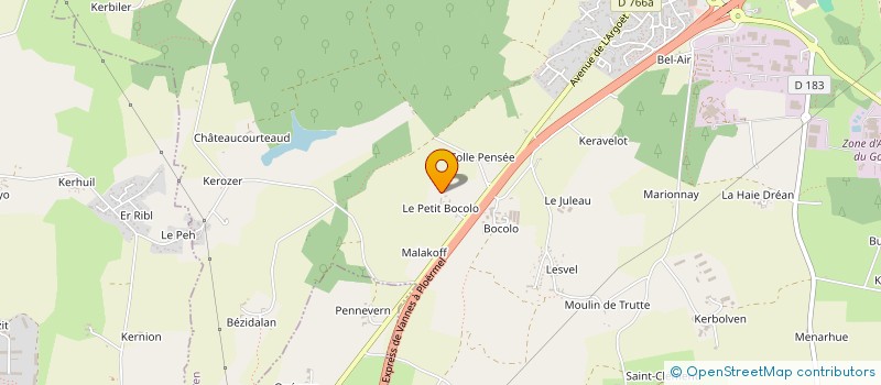 localisation de l'entreprise EARL LE CLAINCHE  ELVEN