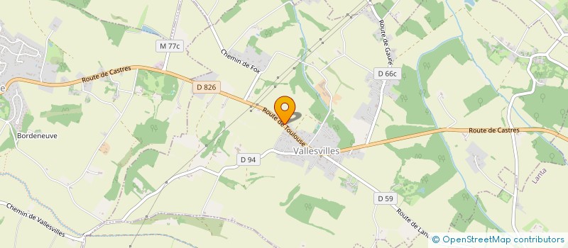 localisation de l'entreprise EARL LE CLAVEL à VALLESVILLES