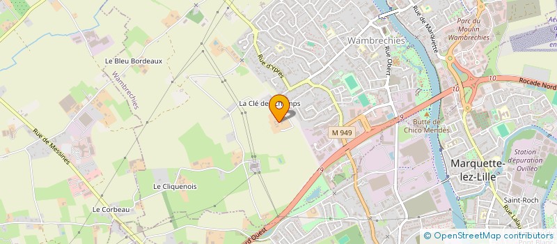 localisation de l'entreprise EARL LE CLIQUENOIS BARON BENOIT & PASC à WAMBRECHIES
