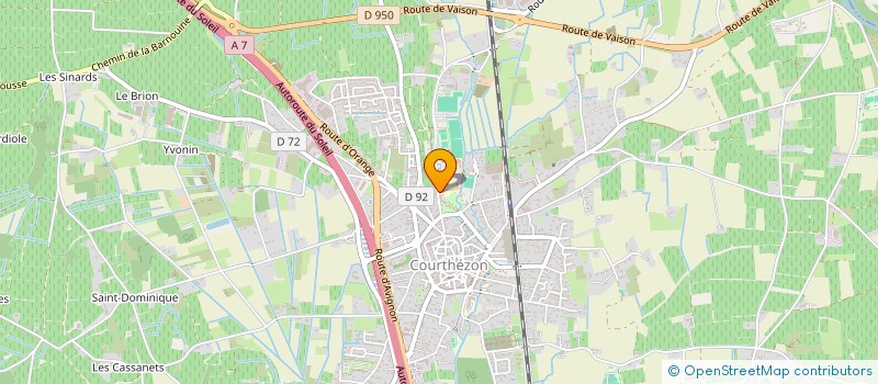 localisation de l'entreprise EARL LE CLOS  COURTHEZON