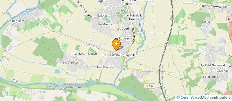 localisation de l'entreprise EARL LE CLOS DES VIGNAUDS à BALZAC