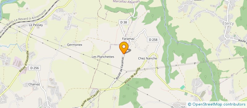 localisation de l'entreprise EARL LE COL FLEURI à MARCELLAZ-ALBANAIS