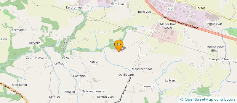 localisation de l'entreprise EARL LE CORRE JEAN MICHEL à ST EVARZEC