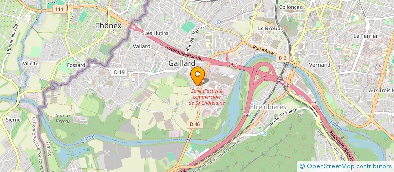 localisation de l'entreprise EARL LE CREST DE VAULX  GAILLARD