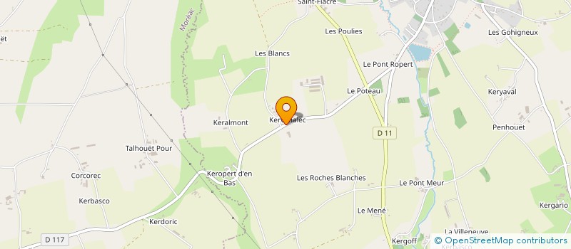 localisation de l'entreprise EARL LE DOUARIN à RADENAC