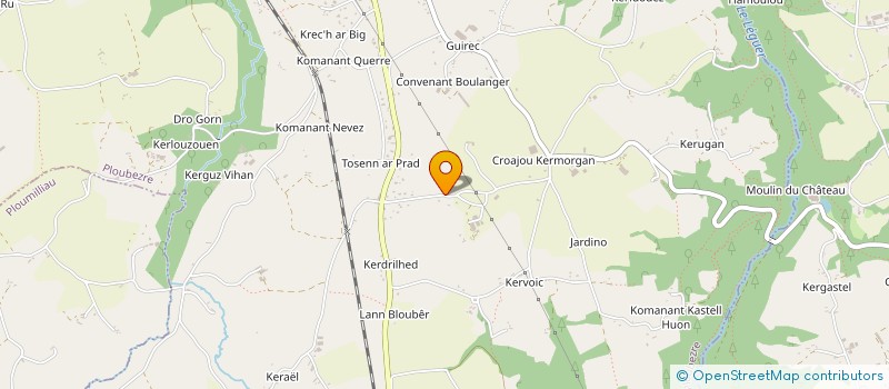 localisation de l'entreprise EARL LE DU  PLOUMILLIAU