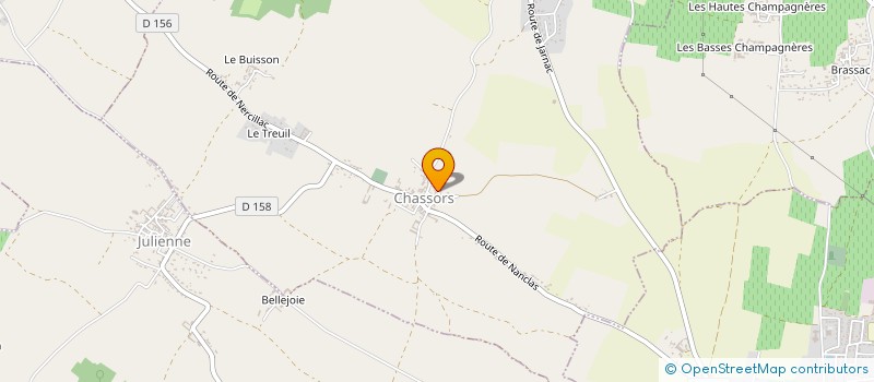 localisation de l'entreprise EARL LE DUQUET à BOURG-CHARENTE