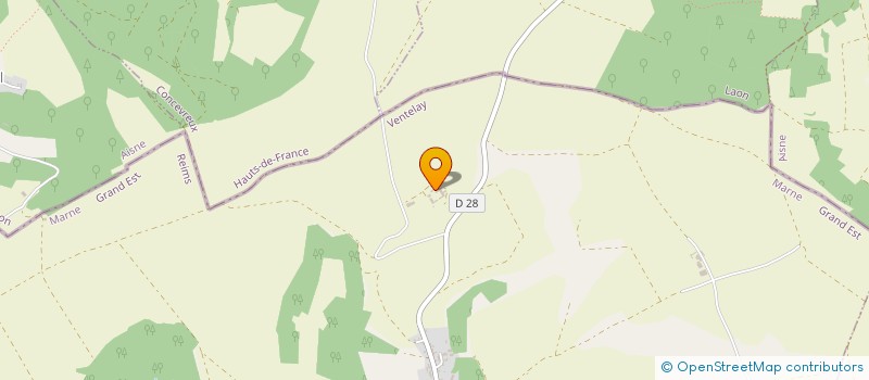 localisation de l'entreprise EARL LE FAITE  VENTELAY