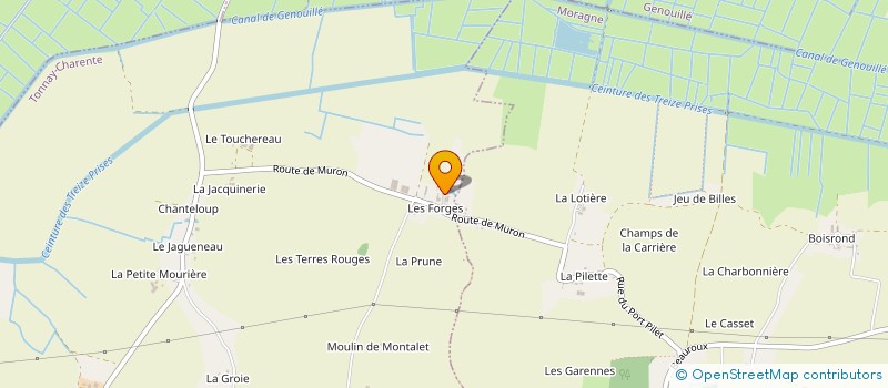 localisation de l'entreprise EARL LE FIEF DES CIGOGNES à TONNAY-CHARENTE