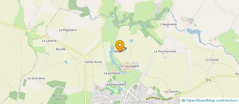 localisation de l'entreprise EARL LE FOUR à LA GAUBRETIERE