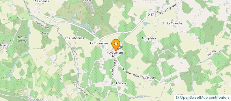 localisation de l'entreprise EARL LE FOUR  ROUFFIGNAC-DE-SIGOULES