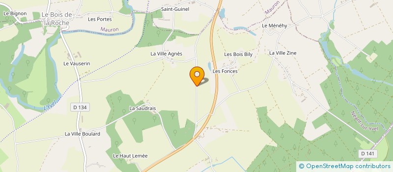 localisation de l'entreprise EARL LE FRESNE à NEANT-SUR-YVEL