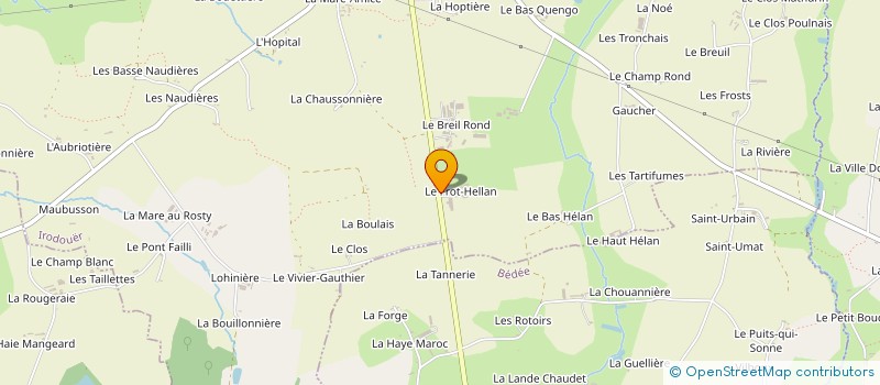 localisation de l'entreprise EARL LE FROT HELLAN à IRODOUER