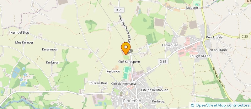 localisation de l'entreprise EARL LE GALL à PLOUENAN