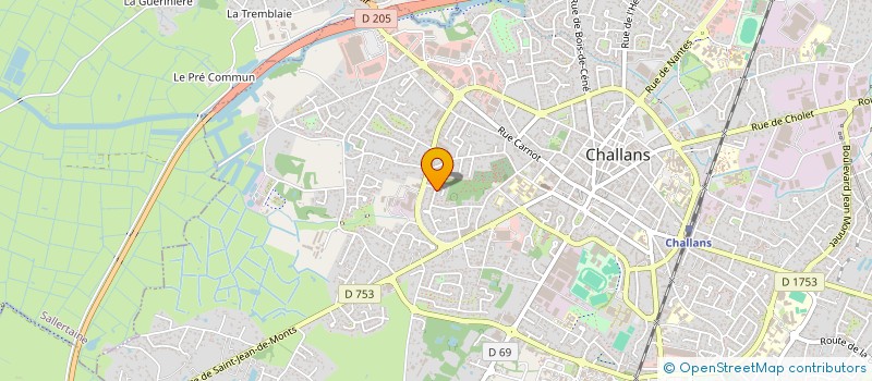 localisation de l'entreprise EARL LE GARANGER à CHALLANS
