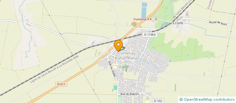 localisation de l'entreprise EARL LE GENET à FRONTENAY-ROHAN-ROHAN