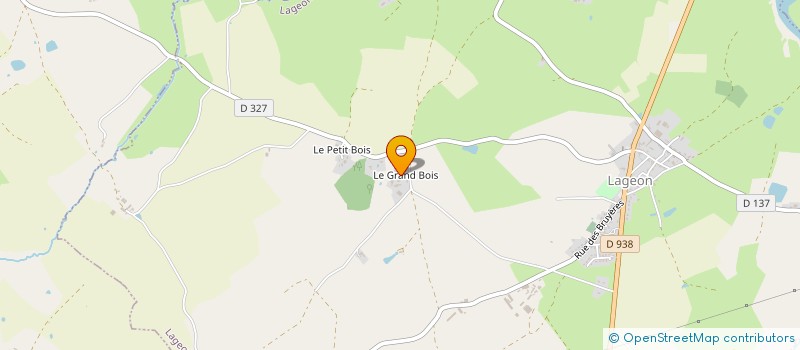 localisation de l'entreprise EARL LE GRAND BOIS à LAGEON