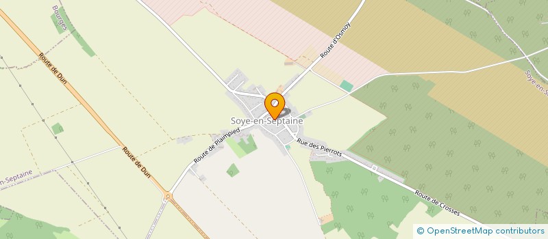 localisation de l'entreprise EARL LE GRAND CHEMIN à SOYE-EN-SEPTAINE