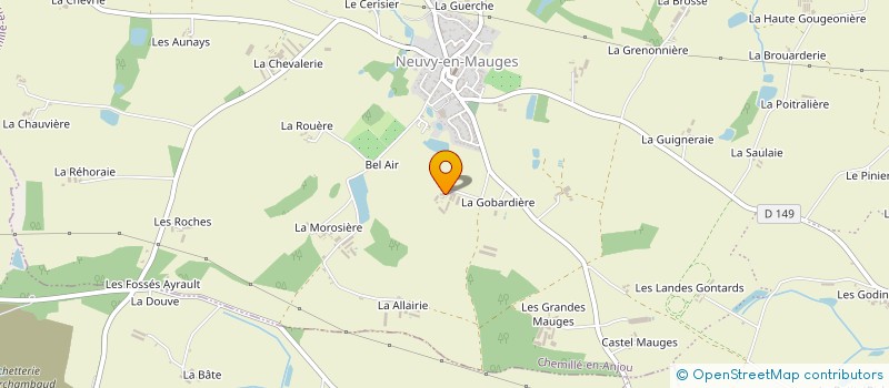 localisation de l'entreprise EARL LE GRAND CORMIER à CHEMILLE-EN-ANJOU