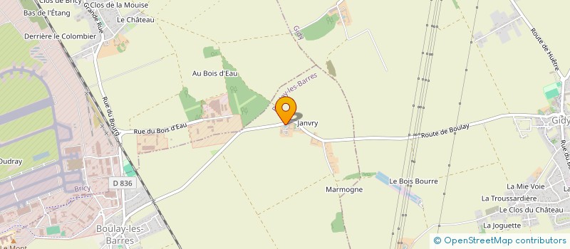 localisation de l'entreprise EARL LE GRAND JANVRY à BOULAY-LES-BARRES