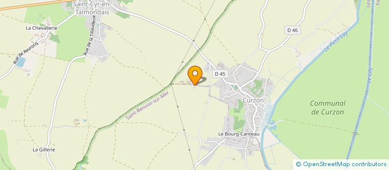 localisation de l'entreprise EARL LE GRAND MOULIN à SAINT-BENOIST-SUR-MER