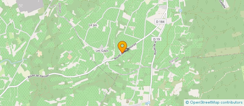 localisation de l'entreprise EARL LE GRANGEON  FLASSAN